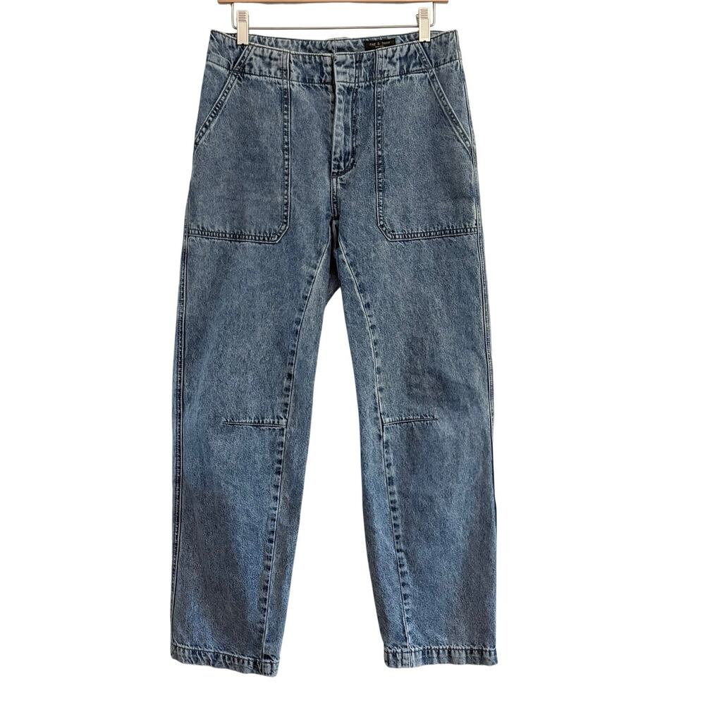 Rag & Bone Leyton Jeans Women’s Size 4 X 29 Straight Minimalist Luxury Utility